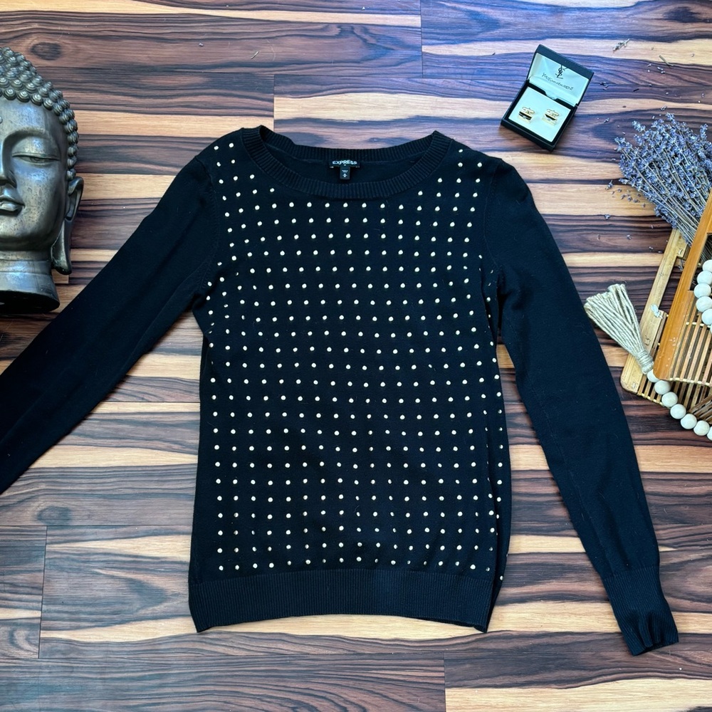 Black Studded Sweater